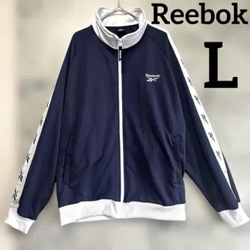 새상품급 Reebok 집업 자켓 L 네이비 저지 리복