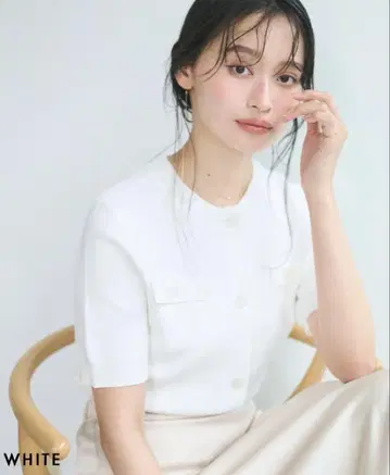 BASEMENTonline HARUKA DESIGN 반팔 가디건