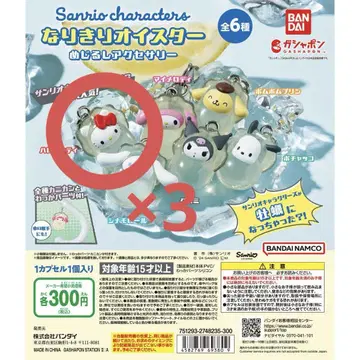 산리오 키티 메지루시 액세서리 오이스터 3개 세트
