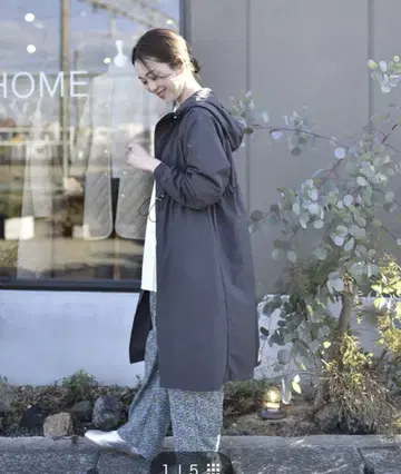 OURHOME 발수 소재 더블 지퍼 코트