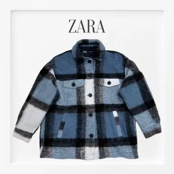 ZARA 오버 사이즈 체크 셔츠 자켓