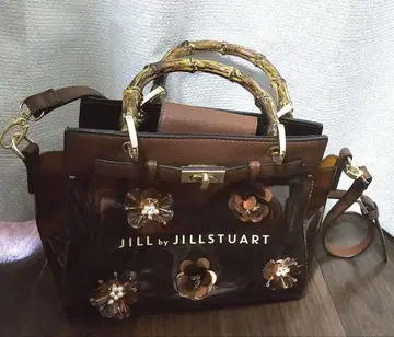 JILL by JILLSTUART 뱀부 플라워 클리어 백