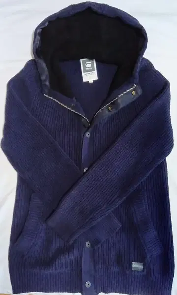 G-STAR RAW straptill 후디드 베스트 니트
