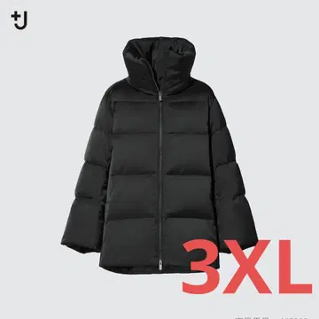 [새상품급] 유니클로 +J 다운 볼륨 자켓 3XL 블랙
