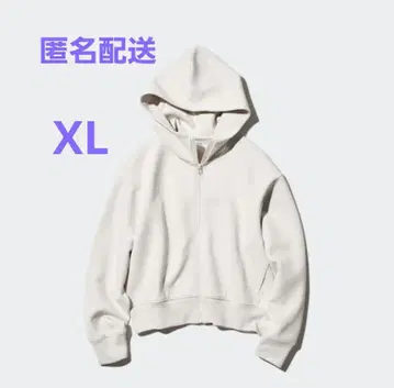 UNIQLO 드라이 맨투맨 풀 집업 후드티 XL 내추럴