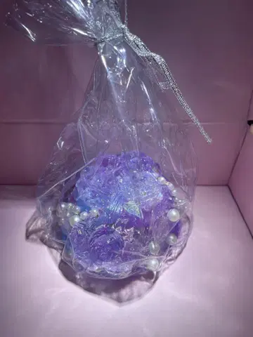 보라색 장미 푸딩 키라키라