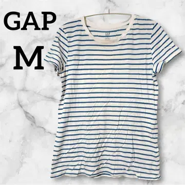 GAP FAVORITE T 반팔 티셔츠 화이트 블루 보더 [ M ]