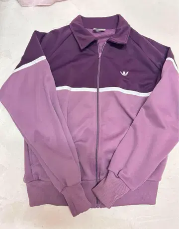 [레어] adidas 80s 대만제 카라 부착 트랙 자켓 L