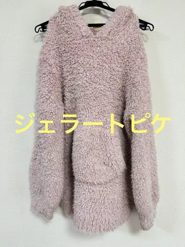 젤라또피케 후드티 복슬복슬 룸웨어 핑크