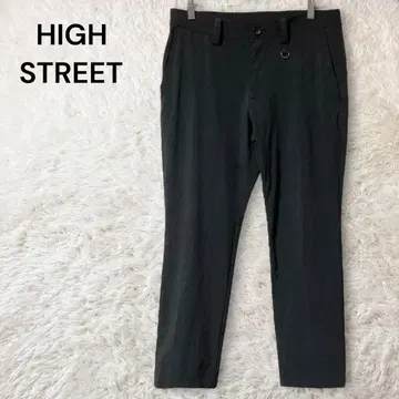 HIGH STREET 슬랙스 스트레치 나일론 팬츠 블랙 M