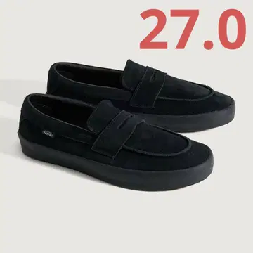 VANS 스케이트 로퍼 스웨이드 블랙 27.0