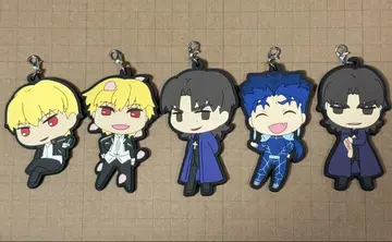 Fate/staynight 교회조 러버 키링 세트