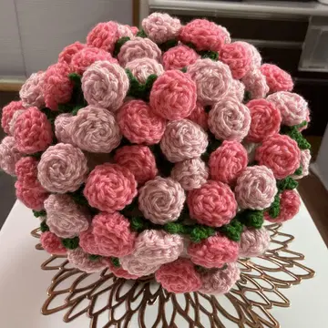 부케 담요 숄 멀티 커버 직경 약 112cm 핑크