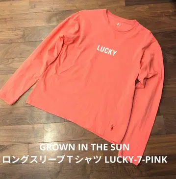 GROWN IN THE SUN 롱 슬리브 T셔츠 LUCKY-7-PINK