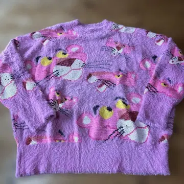 DESIGUAL PINK PANTHER 핑크 니트 스웨터 L