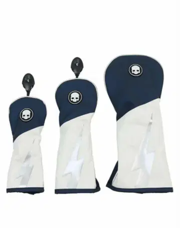 새상품 하이드로겐 스컬 디자인 페어웨이 우드용 골프헤드커버 3개 세트