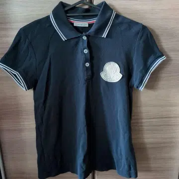 MONCLER 네이비 피케 셔츠 반팔