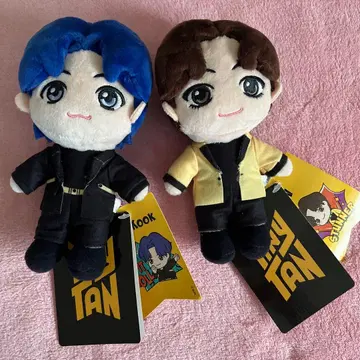 TINYTAN 정국 + V 봉제 인형 2체 세트