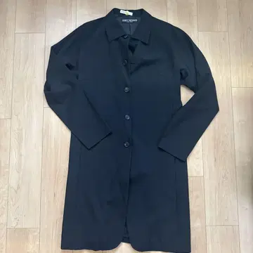 블랙 스텐칼라 코트