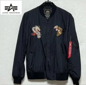 ALPHA INDUSTRIES MA-1 자수 플라이트 자켓 L