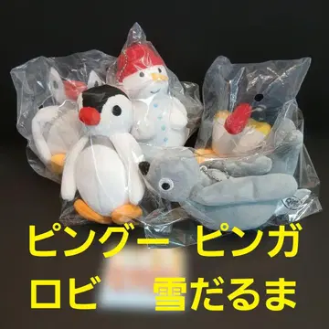 핑구 핑가 로비 봉제 인형 마스코트 묶음 판매 ! 레어