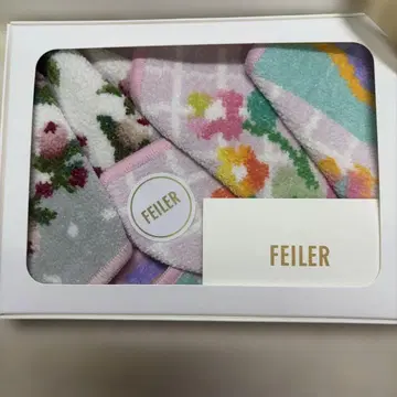 새상품 FEILER 컬러풀 손수건 손수건 핸드 타월 2장 세트