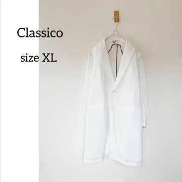 클라시코 Classico 흰 옷 닥터 코트 XL LABCOAT 남성용