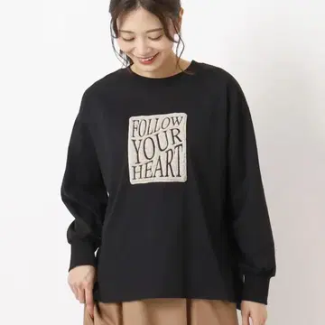 야마다야 가룬 MEDOC 오리지널 퍼 와펜 라운드 헴 롱 T
