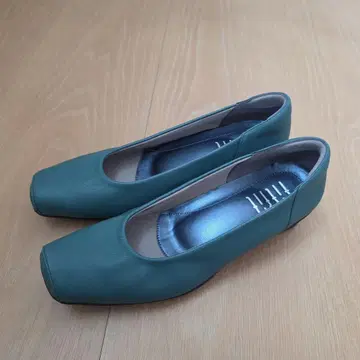 새상품 fit fit 발수 플레인 발레 슈즈 그린 24.5cm
