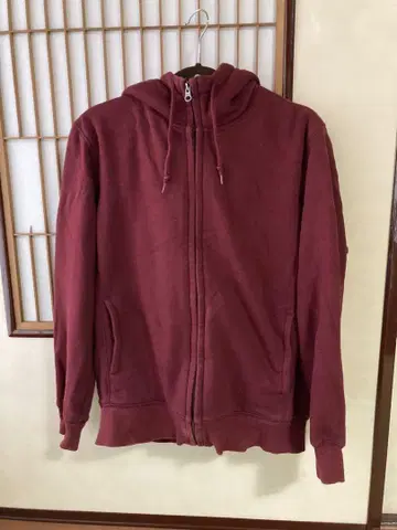 유니클로 [ UNIQLO ] 속기모 풀 집업 후드티 M 사이즈