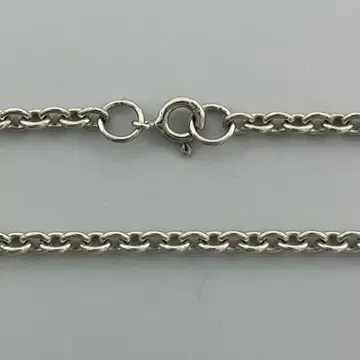 실버 925 마루 아즈키 체인 목걸이 3mm 45cm 얇은 마루