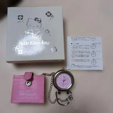 헬로 키티 엔젤 아날로그 시계