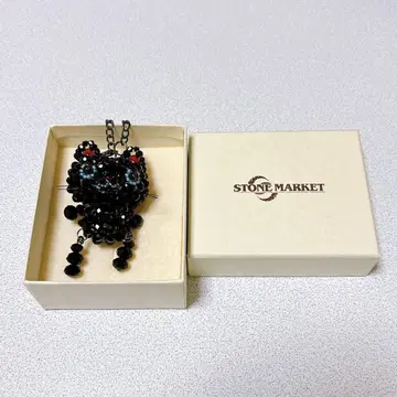 STONE MARKET 검은 고양이 비즈 키링