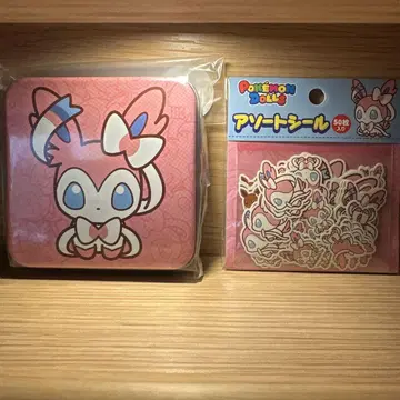 포켓몬 인형 메모 캔 모듬 씰 세트