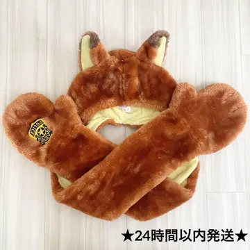 디즈니 주토피아 닉 머플러 캡 모자 팬캡 장갑