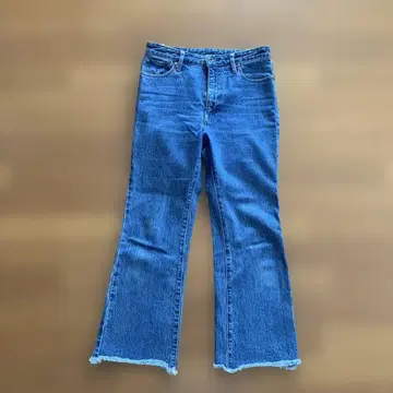 Spick&span 51/2 데님 프린지  블루 데님