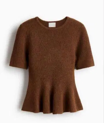 H&M 페플럼 니트