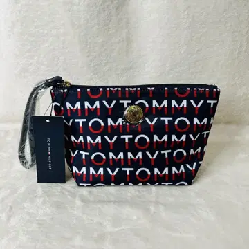 [택 포함 미사용 새상품] TOMMYHILFIGER 올 패턴 파우치