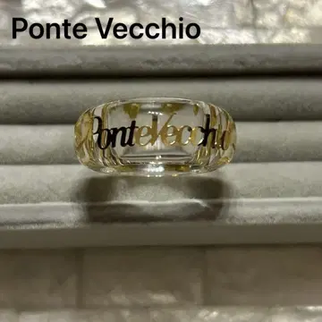 새상품급 폰테베키오 ponte vecchio 아크릴 클리어 반지