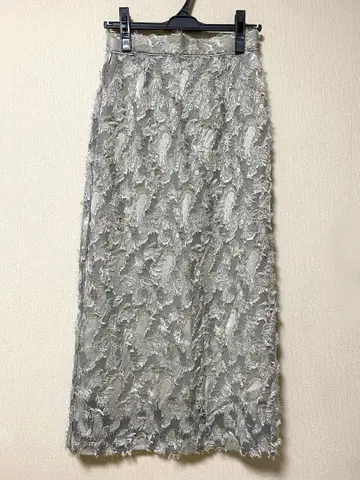 타이트 스커트 블루 그레이