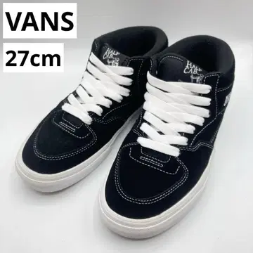 VANS 반스 하프캡 블랙 화이트 27cm HALF CAB