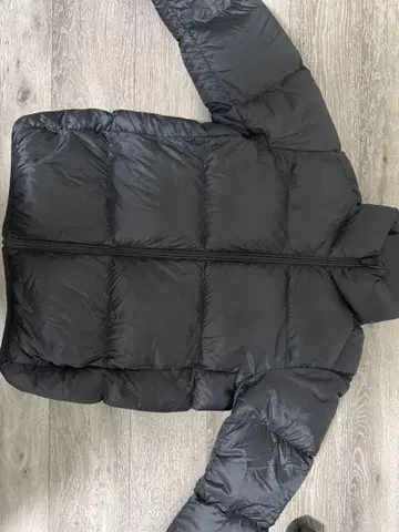 블랙 다운 자켓 풀 지퍼