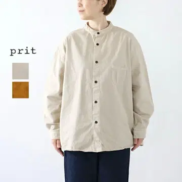 prit 프릿 치노 스탠드 카라 셔츠