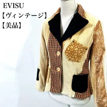 [새상품급] EVISU 빈티지 패치워크 자켓