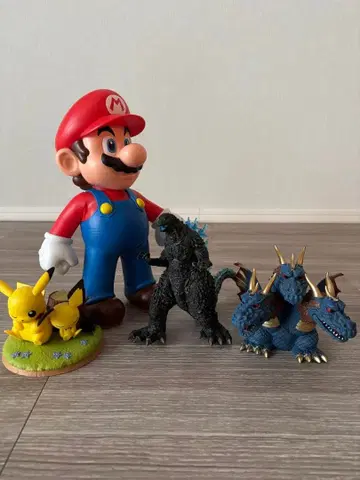 마리오 피카츄 고질라 드래곤 피규어 세트