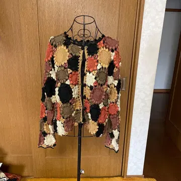 플라워 모티브 가디건 긴팔