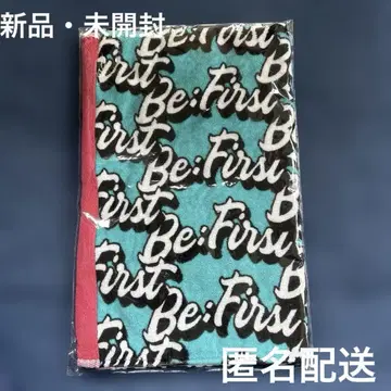 BE:FIRST 로고 페이스 타월 (틸) 새상품 미개봉
