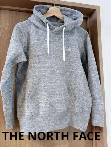 THE NORTH FACE 그레이 후드 부착 맨투맨 M