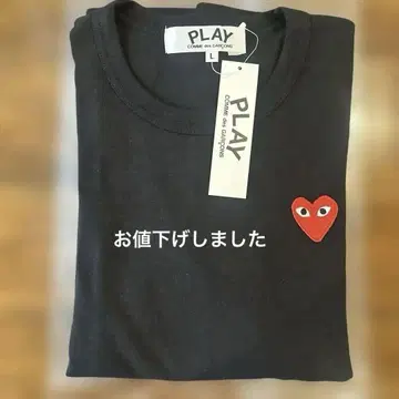 PLAY 블랙 긴팔T셔츠 L