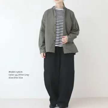 prit 프릿 무라치노 스탠드 카라 셔츠